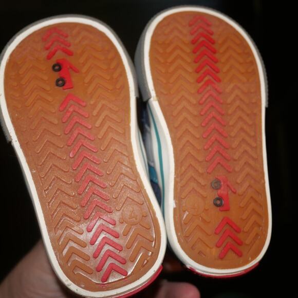 NEW See Kai Run Russell Shoes Navy Blue Teal Baby Toddler Children's 4 - Picture 7 of 8